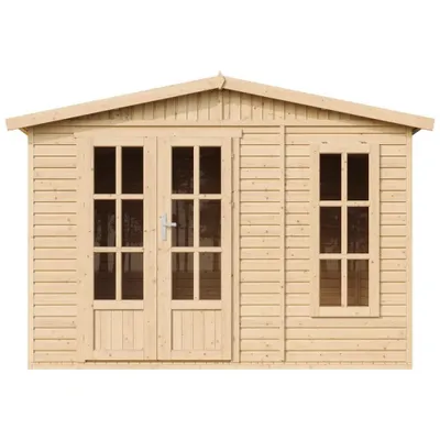 Produktbild von Gartenhaus Holz 6 m2 - H232 x 332 x 222 cm - Gerätehaus Holz Garten-Studio – Holzhaus Office im Garten - TIMBELA M334FB