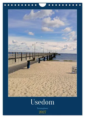 Produktbild von Usedom Ostsee - Terminplaner (Wandkalender 2027 DIN A4 hoch), CALVENDO Monatskalender