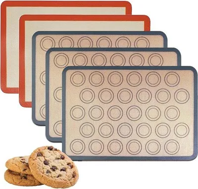 Produktbild von Famanu Silikonbackmatte wiederverwendbar - doppelseitige Antihaftmatte 42 cm × 295 cm