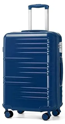 Zdjęcie produktu dla Walizka podręczna 64CM twarda abs+pc tsa czarna na kółkach dla podróżnych