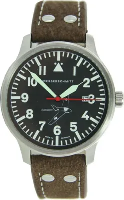 A close-up studio shot of a pilot watch.