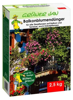Produktbild von 2,5 kg Balkonblumendünger Zier- & Kübelpflanzen, für reiche Blütenbildung