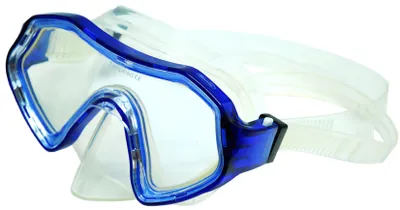 Immagine prodotto di Maschera subacquea junior blu trasparente occhiali subacquei in silicone