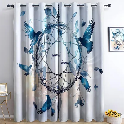 Productafbeelding van Verduisteringsgordijn met Dromenvanger Motief 91,5 x 160 cm (2 Panelen)