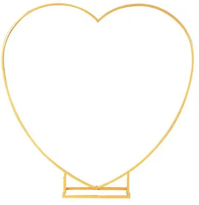 Produktbild von Famanu Hochzeitsbogen Herzform - Gold - 2 x 2 m