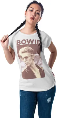 Obrázok produktu pre Dámské tričko Mr. Tee Ladies David Bowie Tee white - L