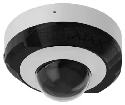 Produktbild von AJAX DomeCam Mini (5 Mp/2.8 mm) white Netzwerk Dome Kamera, 5MP@25fps, 2,8mm, H.265/H2.64 IR, IP65, PoE, KI, weiß