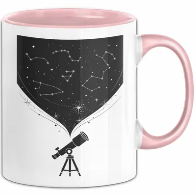 Produktbild von Astronom Tasse Geschenk Lustige Geschenkidee Spruch Für Sternen Gucker (Rosa)