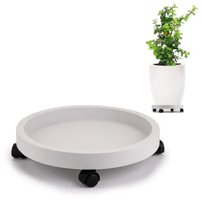 Image de Omgoods - Chariot mobile pour plantes, avec roues, 33 cm