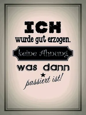 Produktbild von vianmo Holzschild 40x30 cm ich gut erzogen dann passiert