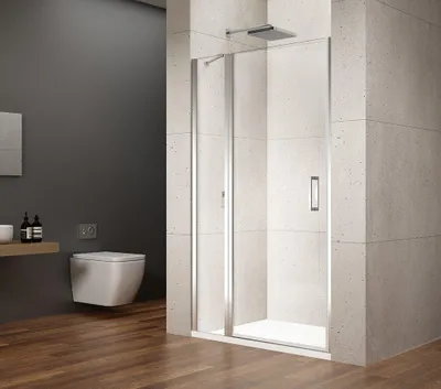 Produktbild von Gelco LORO Duschtür mit Festteil 900mm, Klarglas