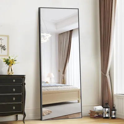 Obrázok produktu pre Zrkadlo na stojan – kozmetické zrkadlo – nástenné zrkadlo – celotělové zrkadlo – 179 x 70 cm