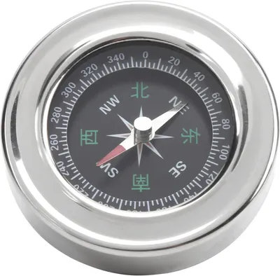 Productafbeelding van Kompas Draagbaar - Mini Kompas - Roestvrij Stalen Kompas - Buitenoriëntatie Kompas - Diameter 6 cm - Lichtgewicht 53 g - Zakkompas