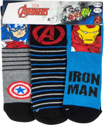 Obrázek produktu pro Ponožky Marvel Avengers, 3 páry, uni, dětské outdoorové ponožky