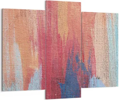 Produktbild von Bild auf Leinwand - Leinwandbild - 3 Teile - Die Farben Farben Abstraktion - 130x100cm - Wand Bild - Wanddeko - Wandbilder - Leinwanddruck - Bilder - Wanddekoration - Leinwand bilder - CB130x100-5069