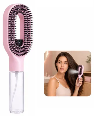Produktbild von Sprüh-Haarbürste 2-in-1 50ml Wassertank – Entwirrbürste & Sprühkamm | Für nasses, trockenes & lockiges Haar