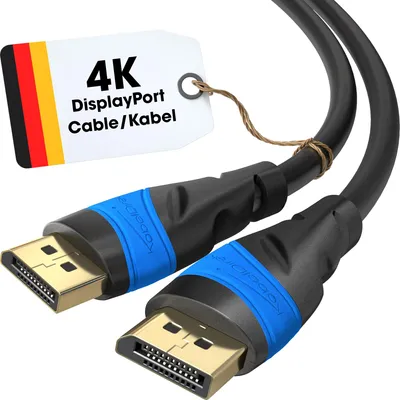 Obrázok produktu pre KabelDirekt – Kábel DisplayPort – 10 m – 4K@60Hz, 144Hz – pre monitor