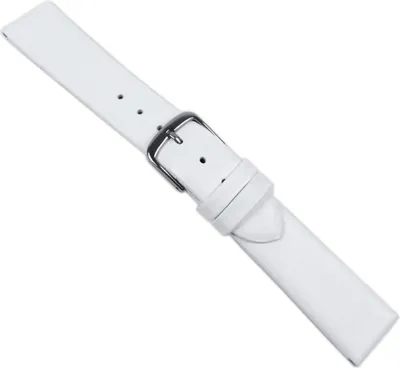 Produktbild von Design I Uhrenarmband Kalbsleder Weiss 20523S, Stegbreite:22mm