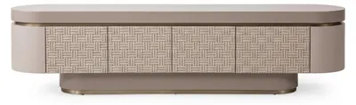 Obrázek produktu pro TV stolek, moderní design, vzhled dřeva, elegantní tvar, vysoká kvalita, stylový