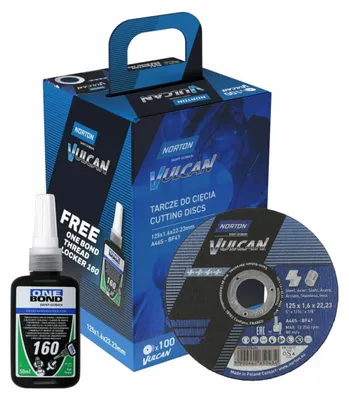 Immagine prodotto di Norton tarcza.vulcan 125 x 1,6 /100szt.+ klej one bond