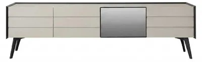 Immagine prodotto di Mobile TV beige moderno, elegante. Specchio integrato. Mobile TV