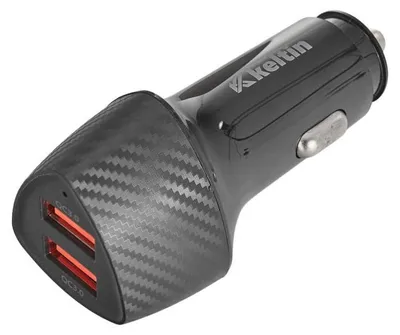 Obrázek produktu pro KELTIN Nabíječka do auta s funkcí rychlého nabíjení 2xUSB QC3, 36W, 7,2A K02221