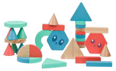 Obrázok produktu pre BS Toys GA521, Stavebnica, 1,5 rok / roky, Drevo, 38 kusov, 755 g