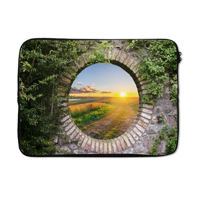 Produktbild von MuchoWow® Laptop Hülle 14 ZollLandleben - Ausblick - Sonne Laptoptasche - Laptoptasche - Stoßsicher - Schutzhaube