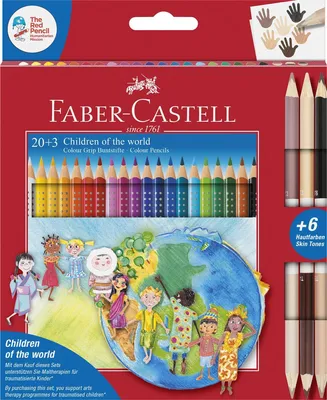 Zdjęcie produktu dla Faber-Castell 201747 Kredki trójkątne FABER-CASTELL Colour GRIP, 20+3 etui