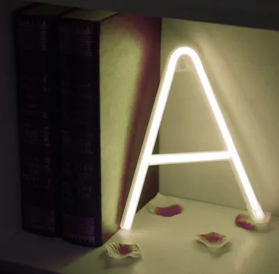 Produktbild von LED NEON Buchstaben - weißes kaltes Licht - A