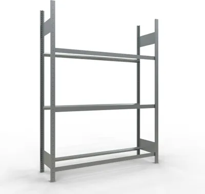 Produktbild von Rädergrundregal 2000x1500x400 mm - 3 Ebenen á 1500 mm, verzinkt