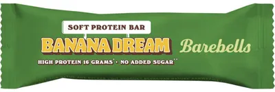 Imagen del producto de Barebells Barrita de Proteína Blanda Banana Dream 55g – Barrita de proteína blanda con sabor a plátano