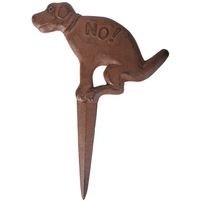 Produktbild von Esschert Design Hundeschild Hundeklo "No!" braun; HB13