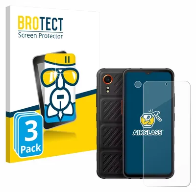 Produktbild von 3x BROTECT Schutzglas für Samsung Galaxy XCover 7 Enterprise Edition (Display+Kamera) Schutzfolie Panzer Folie Glas Display Schutz klar