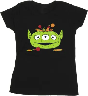 Produktbild von Toy Story - "Alien Pumpkin Basket" T-Shirt für Damen - Halloween BI52719 (XL) (Schwarz)