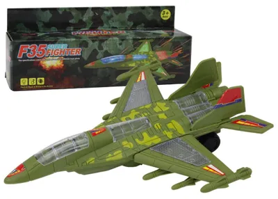Image de Myśliwiec Militarny F35 Jeżdżący Światła Dźwięki Zielony