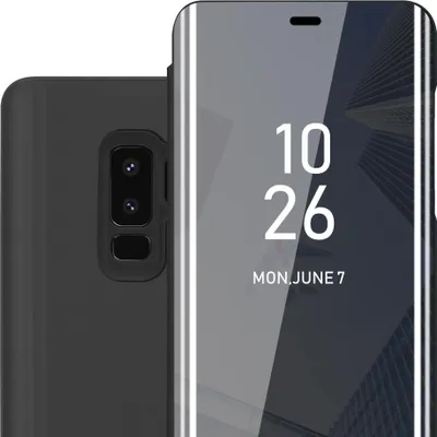 Immagine prodotto di Cadorabo custodia per telefono cellulare per Samsung Galaxy S9 PLUS in nero copertura posteriore copertura protettiva copertura a libro custodia