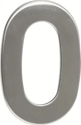 Immagine prodotto di numero civico No.0 95 mm in acciaio inox