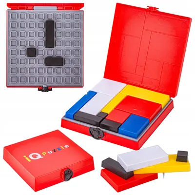 Produktbild von DK Logikspiel Puzzle 88 Aufgaben Bunte IQ Blöcke
