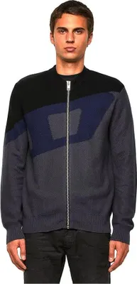 Produktbild von Diesel Zack Open Vollreißverschluss Pullover Grau M Herren Grau M