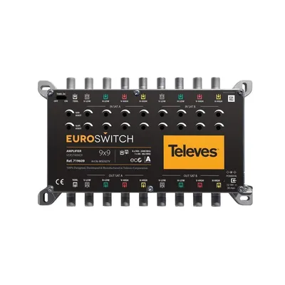 Immagine prodotto di amplificatore SAT a 17 vie 27dB multiswitch senza alimentatore, compatto
