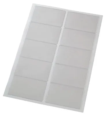 Produktbild von Selbstklebe-Visitenkarten-Taschen, aus PVC, 60 x 100 mm, Transparent, Verpackungseinheit: 1 P/100