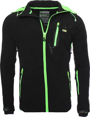 Produktbild von Geographical Norway Ticket Herren Softshelljacke Funktions-Outdoor-Jacke, Schwarz, Größe XL