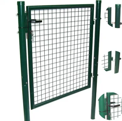 Produktbild von Gartenpforte Zaun Garten Tür GARTENTOR Pfosten Φ60mm ZAUNTOR PFORTE SCHLOSS Tor 100x100