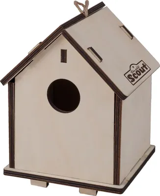 Produktbild von Vogelhaus - 2-in-1 - Nistkasten aus Holz - 14 x 19 cm