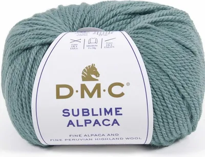 Productafbeelding van DMC Sublime Alpaca - hoogwaardig garen om mee te breien, bestaande uit 50% alpaca en 50% schapenwol (Highland wol), kleur 807