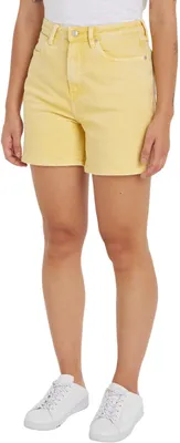 Productafbeelding van Tommy Hilfiger dames jeans shorts, rechte model, met stretch, geel (Dawn Yellow), maat 27W