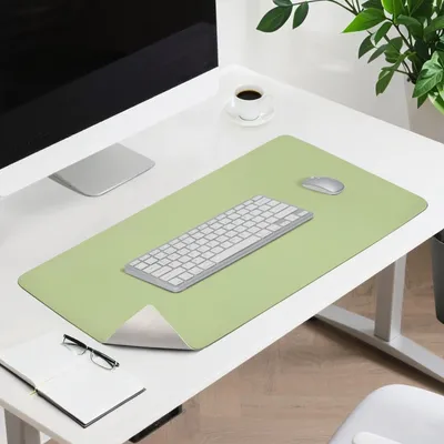 Image de Omgoods - Tapis de bureau imperméable et antidérapant en cuir PU, 90 x 43 cm