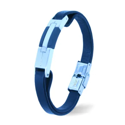 Produktbild von Leder Armband MANTIC SILVER 21 cm / Silber