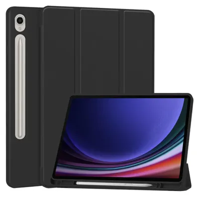Obrázek produktu pro Techsuit Flex Trojité pouzdro na tablet s držákem na tužku pro Samsung Galaxy Tab S9 - černé